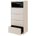 Global Industrial 30W Premium Lateral File Cabinet, 5 Drawer, Putty 252468PY